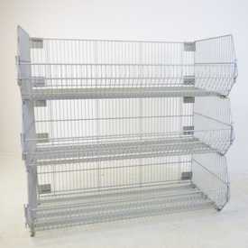 Stapelkörbe, 3er-Set  | Gebrauchtware | lichtgrau | Artikelnummer: DT-BG-STK-3-100-lg