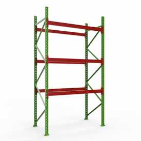 Palettenregal Anbaufeld H 3,5 m, gebraucht wie neu | H 3,5 m | L 2,8  m | Feldlast 9.000 kg | 12 PP | Artikelnummer: PR-KT-BGAF-350270-3