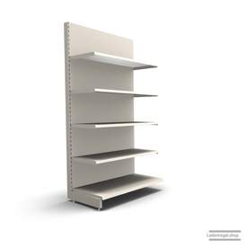 Ihr individuelles Wandregal | H 210 cm | B 100 cm | T 57 cm | 4 FB T 47 cm | RAL 9001 | Artikelnummer: AF-100-210-57-4-47-J