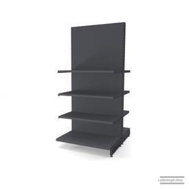Ihr individuelles Gondelregal | H 210 cm | B 100 cm | T 2x 57 cm | 6 FB T 47 cm | RAL 7015 | Artikelnummer: AFGR-100-210-57-6-47-S