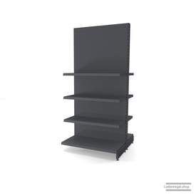 Ihr individuelles Gondelregal | H 210 cm | B 100 cm | T 2x 47 cm | 6 FB T 37 cm | RAL 7015 | Artikelnummer: AFGR-100-210-47-6-37-S