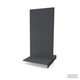 Ihr Gondelregal mit Lochrückwand | H 210 cm | B 100 cm | T 2x 57 cm | 0 FB | RAL 7015 | Artikelnummer: AFGR-100-210-57-0-37-LRW-S