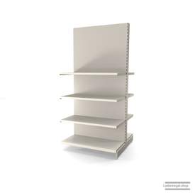 Ihr individuelles Gondelregal | H 210 cm | B 100 cm | T 2x 47 cm | 6 FB T 47 cm | RAL 9001 | Artikelnummer: AFGR-100-210-47-6-47-J