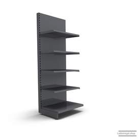 Ihr individuelles Wandregal | H 210 cm | B 66,5 cm | T 57 cm | 4 FB T 47 cm | RAL 7015 | Artikelnummer: AF-665-210-57-4-47-S
