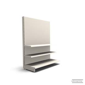 Ihr individuelles Wandregal | H 180 cm | B 125 cm | T 57 cm | 2 FB T 37 cm | RAL 9001 | Artikelnummer: AF-125-180-57-2-37-J