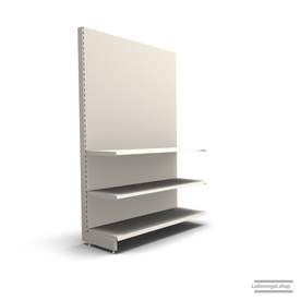 Ihr individuelles Wandregal | H 210 cm | B 125 cm | T 47 cm | 2 FB T 47 cm | RAL 9001 | Artikelnummer: AF-125-210-47-2-47-J