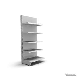 Ihr individuelles Wandregal | H 180 cm | B 66,5 cm | T 47 cm | 4 FB T 37 cm | RAL 7035 | Artikelnummer: AF-665-180-47-4-37-L