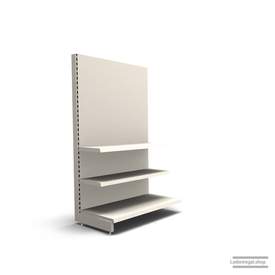 Ihr individuelles Wandregal | H 180 cm | B 100 cm | T 57 cm | 2 FB T 37 cm | RAL 9001 | Artikelnummer: AF-100-180-57-2-37-J