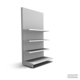 Ihr individuelles Wandregal | H 210 cm | B 100 cm | T 57 cm | 3 FB T 37 cm | RAL 7035 | Artikelnummer: AF-100-210-57-3-37-L