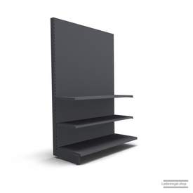 Ihr individuelles Wandregal | H 210 cm | B 125 cm | T 57 cm | 2 FB T 47 cm | RAL 7015 | Artikelnummer: AF-125-210-57-2-47-S