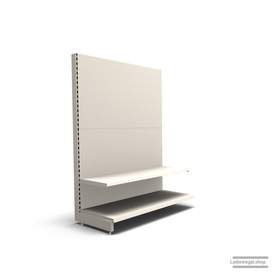 Ihr individuelles Wandregal | H 180 cm | B 125 cm | T 57 cm | 1 FB T 47 cm | RAL 9001 | Artikelnummer: AF-125-180-57-1-47-J