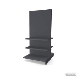 Ihr individuelles Gondelregal | H 210 cm | B 100 cm | T 2x 57 cm | 4 FB T 37 cm | RAL 7015 | Artikelnummer: AFGR-100-210-57-4-37-S