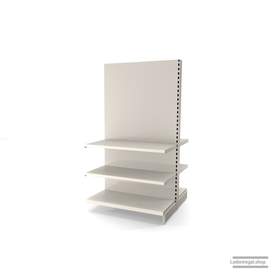 Ihr individuelles Gondelregal | H 180 cm | B 100 cm | T 2x 47 cm | 4 FB T 47 cm | RAL 9001 | Artikelnummer: AFGR-100-180-47-4-47-J