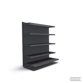 Ihr individuelles Wandregal | H 160 cm | B 125 cm | T 57 cm | 4 FB T 37 cm | RAL 7015 | Artikelnummer: AF-125-160-57-4-37-S