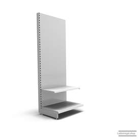 Ihr individuelles Wandregal | H 210 cm | B 66,5 cm | T 57 cm | 1 FB T 47 cm | RAL 7035 | Artikelnummer: AF-665-210-57-1-47-L