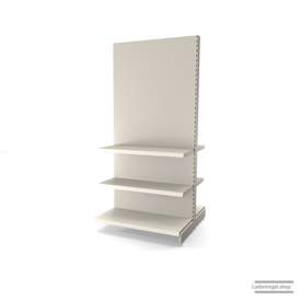 Ihr individuelles Gondelregal | H 210 cm | B 100 cm | T 2x 47 cm | 4 FB T 47 cm | RAL 9001 | Artikelnummer: AFGR-100-210-47-4-47-J