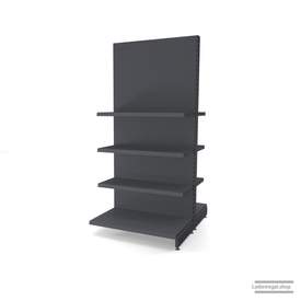 Ihr individuelles Gondelregal | H 210 cm | B 100 cm | T 2x 57 cm | 6 FB T 37 cm | RAL 7015 | Artikelnummer: AFGR-100-210-57-6-37-S