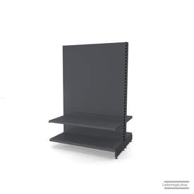Ihr individuelles Gondelregal | H 180 cm | B 125 cm | T 2x 47 cm | 2 FB T 47 cm | RAL 7015 | Artikelnummer: AFGR-125-180-47-2-47-S