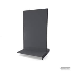 Ihr individuelles Gondelregal | H 210 cm | B 125 cm | T 2x 57 cm | 0 FB | RAL 7015 | Artikelnummer: AFGR-125-210-57-0-37-S