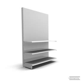 Ihr individuelles Wandregal | H 210 cm | B 125 cm | T 47 cm | 2 FB T 47 cm | RAL 7035 | Artikelnummer: AF-125-210-47-2-47-L
