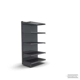 Ihr individuelles Wandregal | H 160 cm | B 66,5 cm | T 47 cm | 4 FB T 47 cm | RAL 7015 | Artikelnummer: AF-665-160-47-4-47-S
