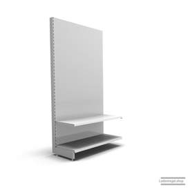 Ihr individuelles Wandregal | H 210 cm | B 100 cm | T 47 cm | 1 FB T 47 cm | RAL 7035 | Artikelnummer: AF-100-210-47-1-47-L