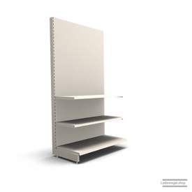 Ihr individuelles Wandregal | H 210 cm | B 100 cm | T 57 cm | 2 FB T 47 cm | RAL 9001 | Artikelnummer: AF-100-210-57-2-47-J