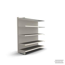 Ihr individuelles Wandregal | H 160 cm | B 125 cm | T 47 cm | 4 FB T 47 cm | RAL 9001 | Artikelnummer: AF-125-160-47-4-47-J