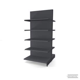 Ihr individuelles Gondelregal | H 210 cm | B 100 cm | T 2x 57 cm | 8 FB T 47 cm | RAL 7015 | Artikelnummer: AFGR-100-210-57-8-47-S