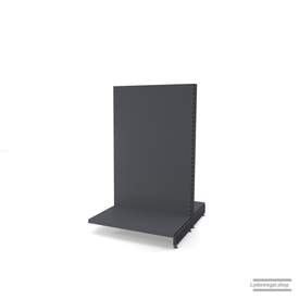 Ihr individuelles Gondelregal | H 160 cm | B 100 cm | T 2x 57 cm | 0 FB | RAL 7015 | Artikelnummer: AFGR-100-160-57-0-37-S