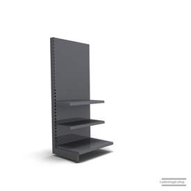 Ihr individuelles Wandregal | H 180 cm | B 66,5 cm | T 57 cm | 2 FB T 37 cm | RAL 7015 | Artikelnummer: AF-665-180-57-2-37-S