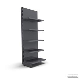 Ihr individuelles Wandregal | H 210 cm | B 66,5 cm | T 47 cm | 4 FB T 37 cm | RAL 7015 | Artikelnummer: AF-665-210-47-4-37-S
