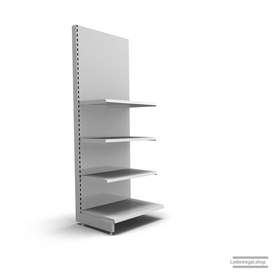 Ihr individuelles Wandregal | H 210 cm | B 66,5 cm | T 57 cm | 3 FB T 47 cm | RAL 7035 | Artikelnummer: AF-665-210-57-3-47-L