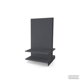 Ihr individuelles Gondelregal | H 180 cm | B 100 cm | T 2x 47 cm | 2 FB T 47 cm | RAL 7015 | Artikelnummer: AFGR-100-180-47-2-47-S