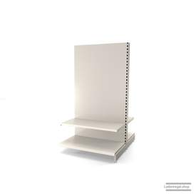 Ihr individuelles Gondelregal | H 180 cm | B 100 cm | T 2x 57 cm | 2 FB T 47 cm | RAL 9001 | Artikelnummer: AFGR-100-180-57-2-47-J