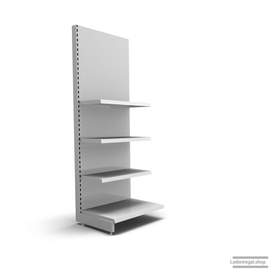 Ihr individuelles Wandregal | H 210 cm | B 66,5 cm | T 57 cm | 3 FB T 37 cm | RAL 7035 | Artikelnummer: AF-665-210-57-3-37-L