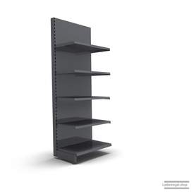 Ihr individuelles Wandregal | H 210 cm | B 66,5 cm | T 47 cm | 4 FB T 47 cm | RAL 7015 | Artikelnummer: AF-665-210-47-4-47-S