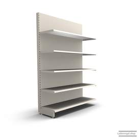 Ihr individuelles Wandregal | H 210 cm | B 125 cm | T 47 cm | 4 FB T 47 cm | RAL 9001 | Artikelnummer: AF-125-210-47-4-47-J