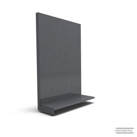 Ihr individuelles Lochrückwandregal | H 210 cm | B 125 cm | T 47 cm | 0 FB | RAL 7015 | Artikelnummer: AF-125-210-47-0-37-LRW-S