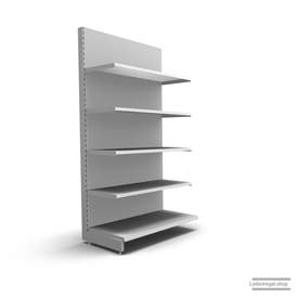 Ihr individuelles Wandregal | H 210 cm | B 100 cm | T 57 cm | 4 FB T 47 cm | RAL 7035 | Artikelnummer: AF-100-210-57-4-47-L