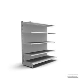 Ihr individuelles Wandregal | H 160 cm | B 125 cm | T 57 cm | 4 FB T 47 cm | RAL 7035 | Artikelnummer: AF-125-160-57-4-47-L