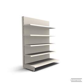 Ihr individuelles Wandregal | H 180 cm | B 125 cm | T 57 cm | 4 FB T 37 cm | RAL 9001 | Artikelnummer: AF-125-180-57-4-37-J