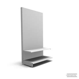 Ihr individuelles Wandregal | H 210 cm | B 100 cm | T 57 cm | 1 FB T 47 cm | RAL 7035 | Artikelnummer: AF-100-210-57-1-47-L