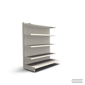 Ihr individuelles Wandregal | H 160 cm | B 125 cm | T 57 cm | 4 FB T 37 cm | RAL 9001 | Artikelnummer: AF-125-160-57-4-37-J