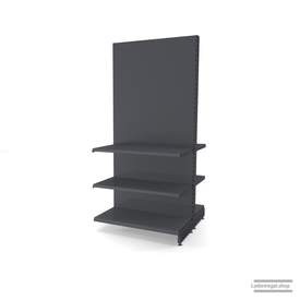 Ihr individuelles Gondelregal | H 210 cm | B 100 cm | T 2x 47 cm | 4 FB T 47 cm | RAL 7015 | Artikelnummer: AFGR-100-210-47-4-47-S