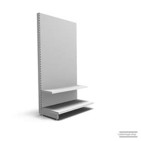 Ihr individuelles Wandregal | H 210 cm | B 100 cm | T 57 cm | 1 FB T 37 cm | RAL 7035 | Artikelnummer: AF-100-210-57-1-37-L