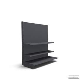 Ihr individuelles Wandregal | H 160 cm | B 125 cm | T 57 cm | 2 FB T 37 cm | RAL 7015 | Artikelnummer: AF-125-160-57-2-37-S