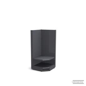 Ihre Verkaufsregal-Innenecke | H 160 cm | B 74 cm | T 47 cm | 1 FB T 47 cm | RAL 7015 | Artikelnummer: SR-74-160-47-1-47-IEK-S