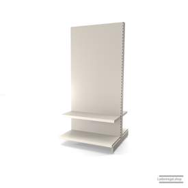 Ihr individuelles Gondelregal | H 210 cm | B 100 cm | T 2x 47 cm | 2 FB T 37 cm | RAL 9001 | Artikelnummer: AFGR-100-210-47-2-37-J