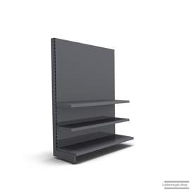 Ihr individuelles Wandregal | H 180 cm | B 125 cm | T 47 cm | 2 FB T 37 cm | RAL 7015 | Artikelnummer: AF-125-180-47-2-37-S